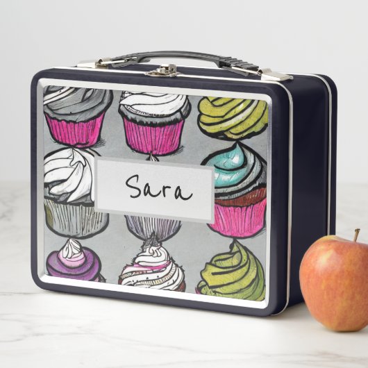 Lunch Box Douceurs personnalisées N' Traitements Cupcake Rep (En situation)
