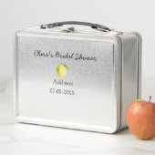 Lunch Box Douche nuptiale citron moderne simple minimum rust (En situation)