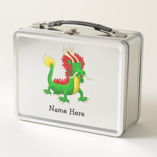 Lunch Box Dragon asiatique coloré (Devant)