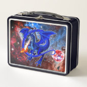 Lunch Box Dragon cosmique azurite (Devant)