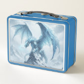 Lunch Box Dragon de glace bleu épique (Dos)