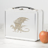 Lunch Box Dragon de mosaïque Extraordinaire Golden (En situation)