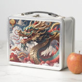 Lunch Box Dragon de Nouvel An Chinois 2024 Monogramme LBox04 (En situation)