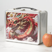 Lunch Box Dragon de Nouvel An Chinois 2024 Monogramme LBox05 (En situation)