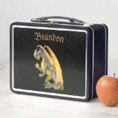 Lunch Box Dragon de respiration incendie personnalisé (En situation)