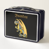 Lunch Box Dragon de respiration incendie personnalisé (Devant)