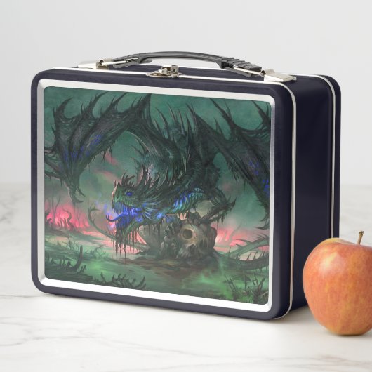 Lunch Box Dragon et crâne (En situation)