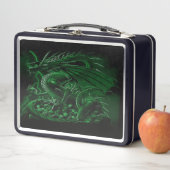 Lunch Box Dragon vert Imaginaire (En situation)