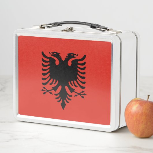 Lunch Box Drapeau albanais (En situation)