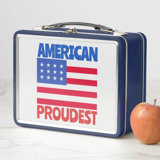 Lunch Box Drapeau américain (En situation)