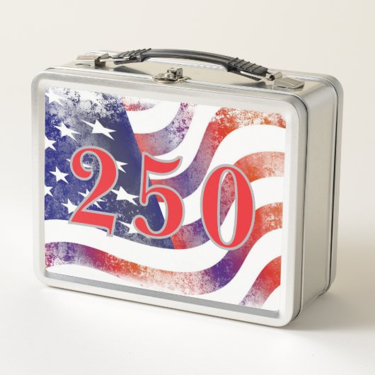 Lunch Box Drapeau américain 250e (Devant)