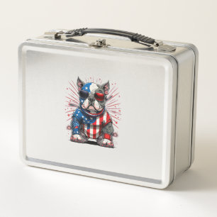Lunch Box Drapeau américain 4 juillet Patriotic American Bul