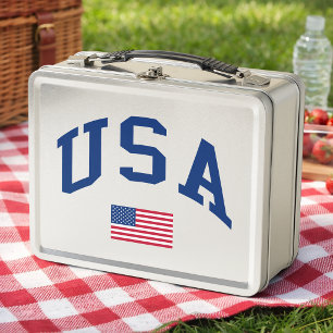 Lunch Box Drapeau américain de la fête de l'indépendance pat