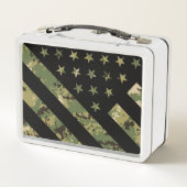 Lunch Box Drapeau américain du Camouflage numérique militair (Dos)