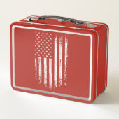 Lunch Box Drapeau américain grunge (Dos)