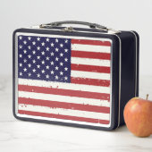 Lunch Box Drapeau américain patriotique en détresse (En situation)