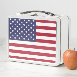 Lunch Box Drapeau américain Patriotique pour l'indépendanc