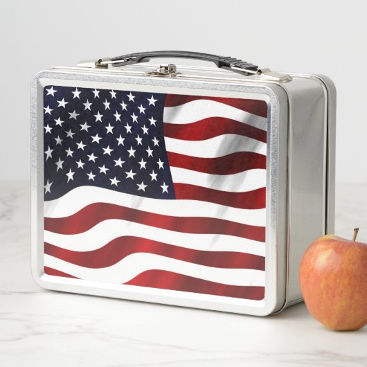 LUNCH BOX DRAPEAU CLASSIQUE AMÉRICAIN (En situation)