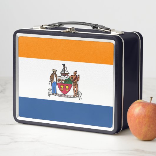 Lunch Box Drapeau d'Albany, New York (En situation)