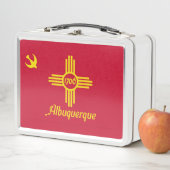 Lunch Box Drapeau d'Albuquerque, Nouveau-Mexique Boîte à lun (En situation)
