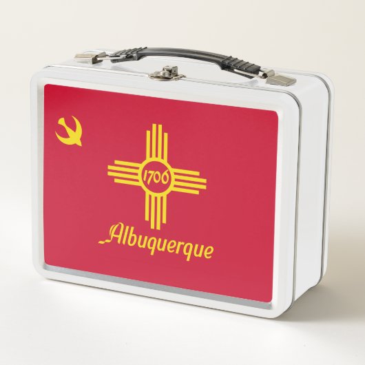 Lunch Box Drapeau d'Albuquerque, Nouveau-Mexique Boîte à lun (Devant)