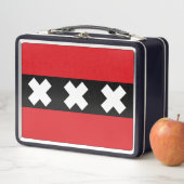 Lunch Box Drapeau d'Amsterdam, Pays-Bas (En situation)