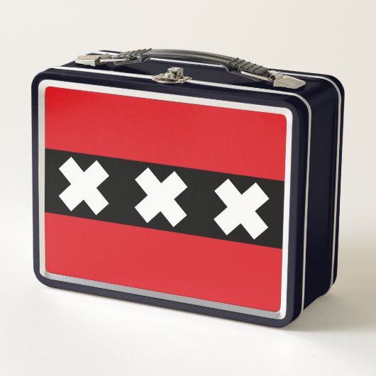 Lunch Box Drapeau d'Amsterdam, Pays-Bas (Devant)