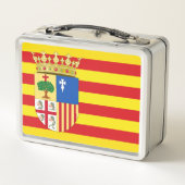 Lunch Box Drapeau d'Aragón (communauté autonome) Espagne (Dos)