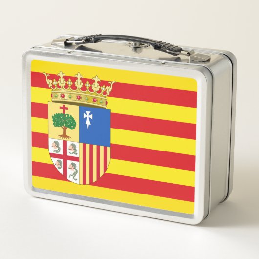 Lunch Box Drapeau d'Aragón (communauté autonome) Espagne (Dos)