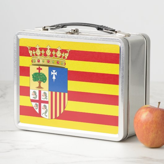 Lunch Box Drapeau d'Aragón (communauté autonome) Espagne (En situation)