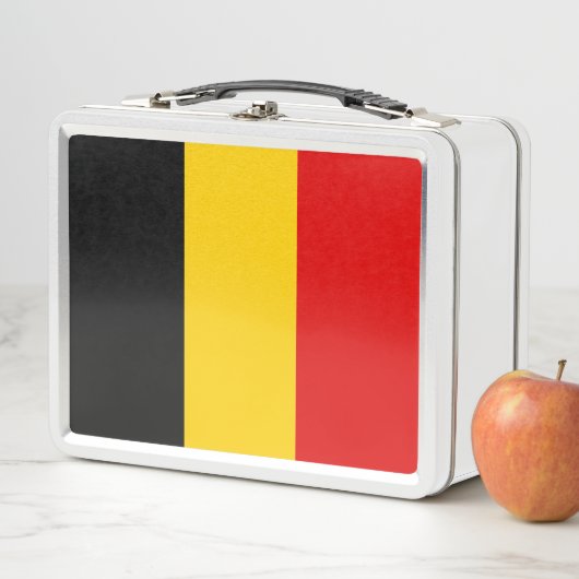 Lunch Box Drapeau de Belgique (En situation)