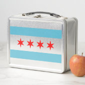 Lunch Box Drapeau de Chicago (En situation)