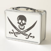 Lunch Box Drapeau de crâne obsidien Drapeau de pirate Calico (Dos)