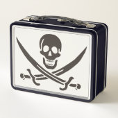 Lunch Box Drapeau de crâne obsidien Drapeau de pirate Calico (Dos)