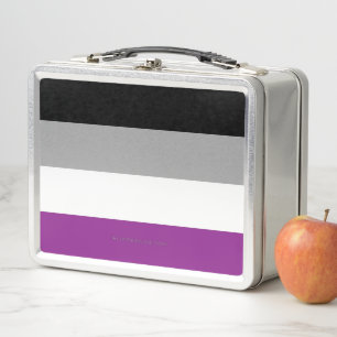 Lunch Box Drapeau de fierté asexué de SlipperyJoe mettant l'
