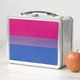 Lunch Box Drapeau de fierté bisexuelle de SlipperyJoe's coul