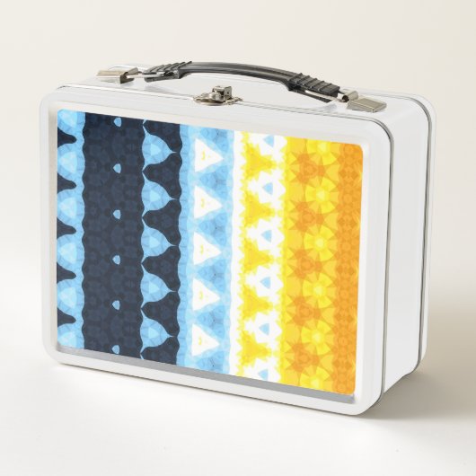Lunch Box Drapeau de fierté BoHo Groovy Géométrique Abstrait (Devant)