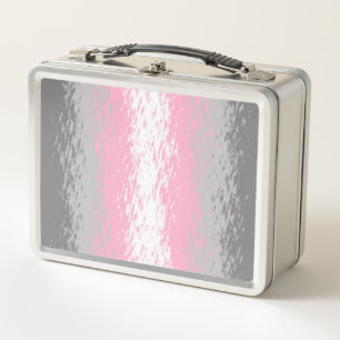 Lunch Box Drapeau de fierté demifille abstrait granuleux bru