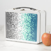 Lunch Box Drapeau de fierté frayromantique abstrait pixelisé (En situation)