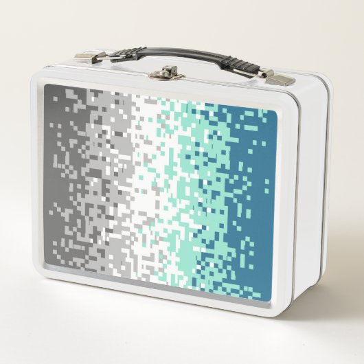 Lunch Box Drapeau de fierté frayromantique abstrait pixelisé (Devant)