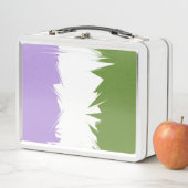 Lunch Box Drapeau de fierté Genderqueer abstrait ZigZag piqu (En situation)