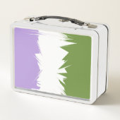 Lunch Box Drapeau de fierté Genderqueer abstrait ZigZag piqu (Dos)