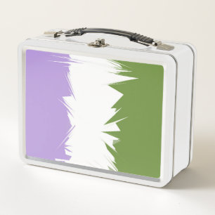 Lunch Box Drapeau de fierté Genderqueer abstrait ZigZag piqu