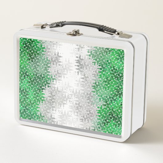 Lunch Box Drapeau de fierté grise romantique abstrait ondulé (Devant)
