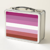 Lunch Box Drapeau de fierté lesbienne de SlipperyJoe féminin (Dos)