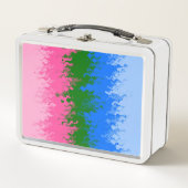 Lunch Box Drapeau de fierté Omniromantique Abstrait Squiggly (Devant)