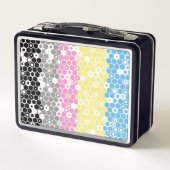 Lunch Box Drapeau de fierté polygender abstrait géométrique (Dos)