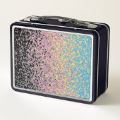 Lunch Box Drapeau de fierté polygender pixelisé funky tripan (Dos)