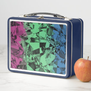 Lunch Box Drapeau de Fierté Polysexuel Groovy Éclectique Rét