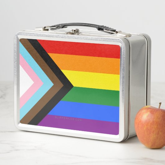 Lunch Box Drapeau de fierté Progress Pride de SlipperyJoe si (En situation)